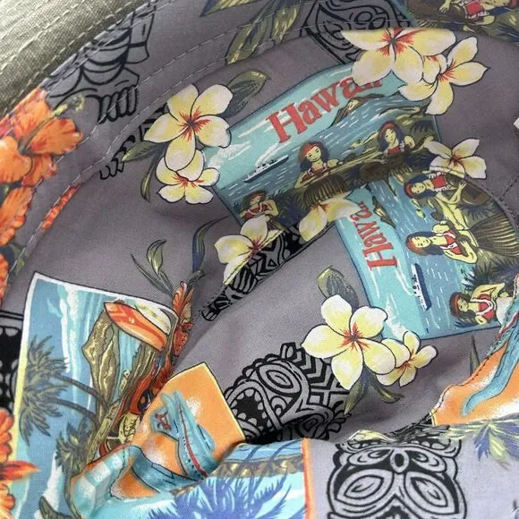 Dorfman Pacific Co Hat DPC Olive Green Fedora Matching Band Cotton Size L - Picture 5 of 7